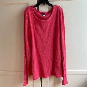 Old Navy Ribbed Hot Pink Top